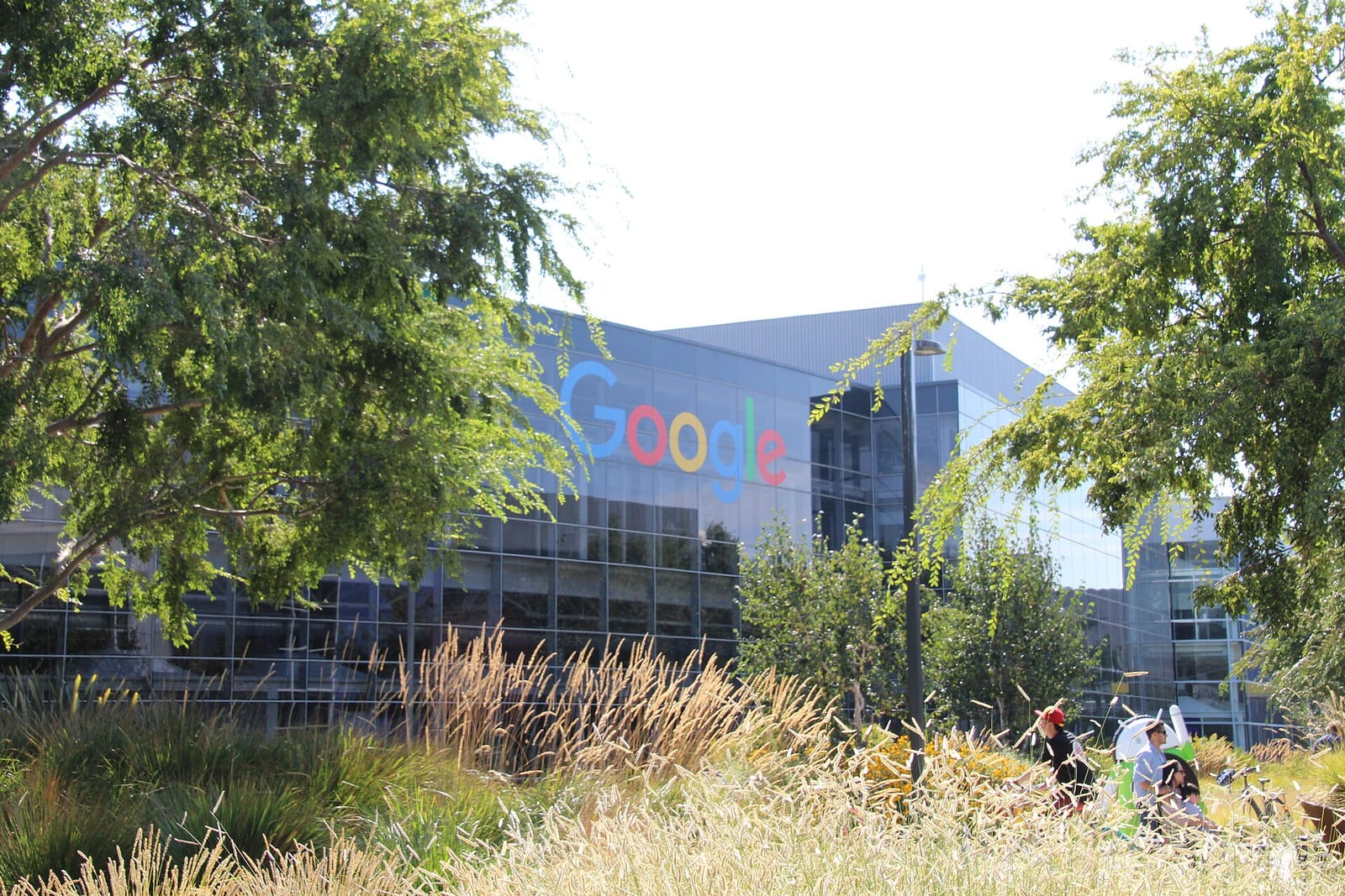 Outside Google's headquarters in Mountain View, California