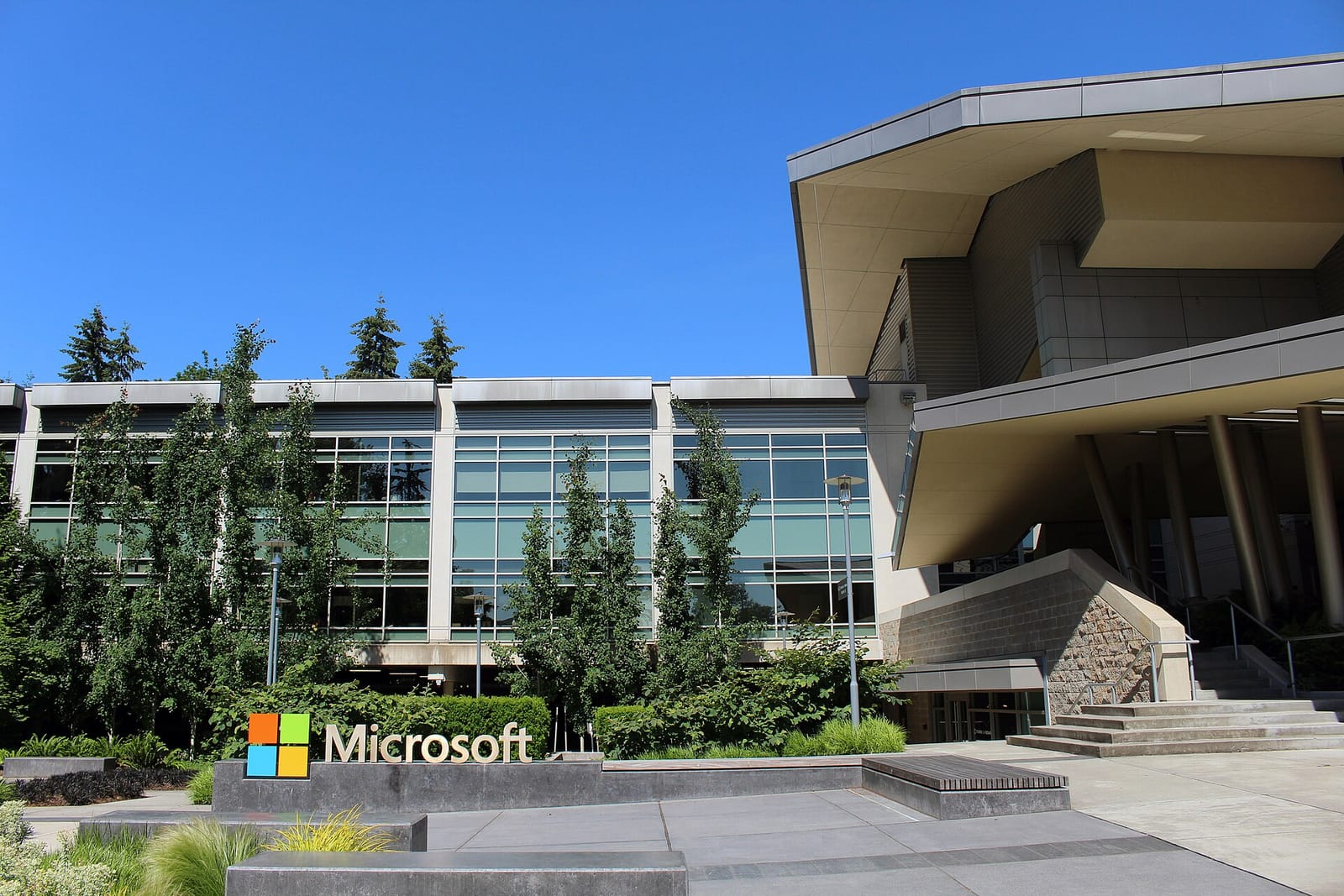 Building 92 on Microsoft's headquarters campus in Redmond, Washington